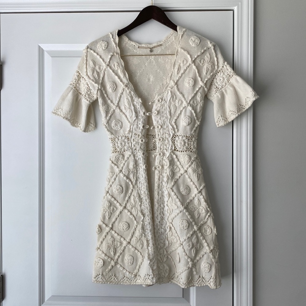 Anthropologie Limehouse Knitted & Knotted Cardigan